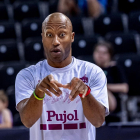 Kenny Hasbrouck, durant la final del play-off d’ascens a Madrid.
