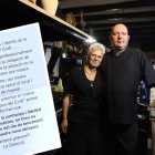Mari Cruz Valdivia i Joan Pau Jorge Orte, actuals responsables del restaurant La Roca del Corb. -
