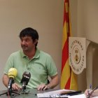Josep Solsona, en el ple de la moció de censura que el va destituir el mes de juliol passat. - AMADO FORROLLA