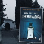 Imatge del cementiri de la Granja d'Escarp i la portada del llibre de l'Anna Sàez