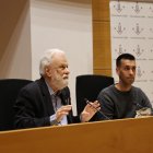 Francesco Tonucci, en un moment de la seua conferència a Lleida.