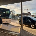 Un autobús a l'estació de Cervera.