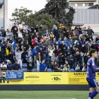 Uns cent aficionats del Lleida CF van ser al Narcís Sala. - INGRID SEGURA