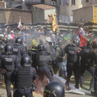 © Carga policial con heridos en Lleida
