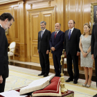 Mariano Rajoy juró el cargo como presidente ante Felipe VI, su primera vez como rey, el pasado lunes. 
