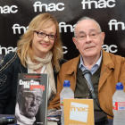 Teresa Porqueras i el pare Gallego en la presentació del llibre ‘Cara a cara con Satanás’ i l’actor Christopher Walken, ahir a Sitges.