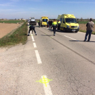 Muere un ciclista atropellado en Vilanova de Bellpuig