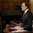 Mariano Rajoy durant el debat d'investidura aquest dissabte