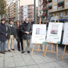 Larrosa, a la derecha, presentó ayer la campaña de concienciación.