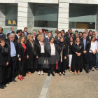 Concentració d'avocats a Lleida en rebuig per l'empresonament dels presidents d'Òmnium i ANC