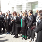 La concentració d'advocats a Lleida.