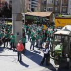 Un momento de la concentración en la plaza Ricard Viñes