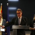 Irene Rigau, Artur Mas i Joana Ortega, el passat 3 d’octubre.
