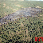 Un incendio en Montferrer y Castellbó el pasado mes de septiembre.