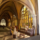 El pesebre ‘leridano’ de Manel Font recrea a la perfección todos los detalles del claustro de la antigua catedral de Lleida.