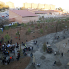 Plantació d’arbres per estrenar el bosc urbà de gairebé una hectàrea a Balàfia