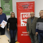 La presentació de l'informe de la UGT de Lleida.