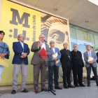 La roda de premsa posterior a la reunió del consorci del Museu de Lleida.