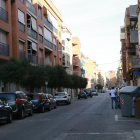 Vista del carrer Corts Catalanes, on es van produir dos robatoris.