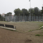 El parque para ejercicios se ubicará en este rincón, junto a la pista polideportiva.