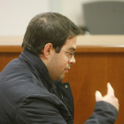 Alejandro Ruiz, durante el juicio en la Audiencia de Lleida