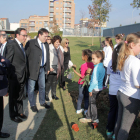 Alumnos del colegio de Almacelles en la jornada de sostenibilidad que celebrada en el Parc Europa. 
