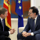 Rajoy i el primer ministre d’Irlanda, Enda Kenny, ahir durant una trobada mantinguda a La Moncloa.