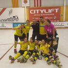 L’ascens de l’equip a l’OK Lliga es va celebrar amb emoció i alegria a la mateixa pista de Girona.