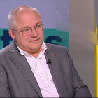 El conseller de Cultura, Lluís Puig, durant l'entrevista a TV3.