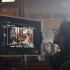 La cineasta catalana Sílvia Munt, en un moment del rodatge de ‘Vida privada’ la setmana passada.