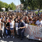 Protesta que hicieron los alumnos el día 7 de junio. 
