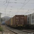 Imatge d’arxiu de trens de mercaderies a l’estació de les Borges Blanques.