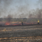Efectius dels Bombers van treballar ahir en dos incendis de vegetació agrícoles declarats a Artesa de Lleida.