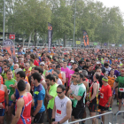 Una cursa atlètica popular a Lleida.