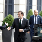 Mariano Rajoy arriba al Congrés