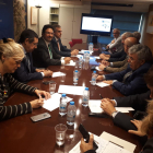 La reunió de la Taula estratègica de l'aeroport Lleida-Alguaire.