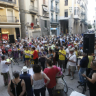 Unos doscientos “cantaires” pidieron ayer en Lleida la libertad de los presos.