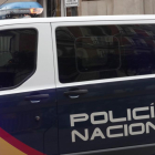 El vehicle policial que ha transportat Junqueras des dels calabossos de l'Audiència Nacional fins al Suprem.