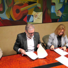 La firma del cambio de uso del edificio de la Antigua Audiencia.