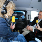 Un moment de l'entrevista amb Catalunya Ràdio
