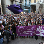 Una protesta a Lleida contra la sentència de La Manada.