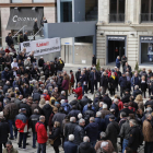 Concentració de jubilats a la plaça Sant Joan de Lleida divendres passat per reclamar un augment de les pensions.