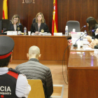 Josep Sopena Guasch, ayer en el banquillo de los acusados de la Audiencia de Lleida en un juicio con jurado popular. 