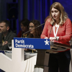 La coordinadora general del PDeCAT, Marta Pascal, en su intervención ayer en la reunión del Consell Nacional del partido.