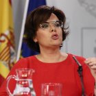 La vicepresidenta del Govern, Soraya Sáenz de Santamaría