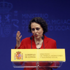 La ministra de Trabajo, Magdalena Valerio.