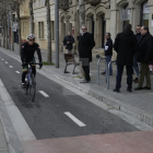 Larrosa ha visitado el carril bici y el nuevo giro a la izquierda en la Rambla de Aragón.