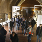 Los antiguos dormitorios de las monjas albergan ahora las obras que salieron de Lleida el 11 de diciembre.