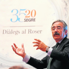 Kim Faura, director general de Telefónica a l’àrea del Mediterrani, va ser l’encarregat d’obrir els ‘Diàlegs al Roser’ de SEGRE.