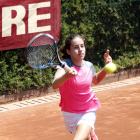 Núria Pérez dijo ayer adiós al torneo en individuales.